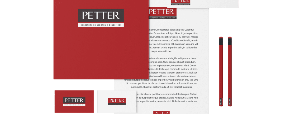 criação de identidade visual Petter