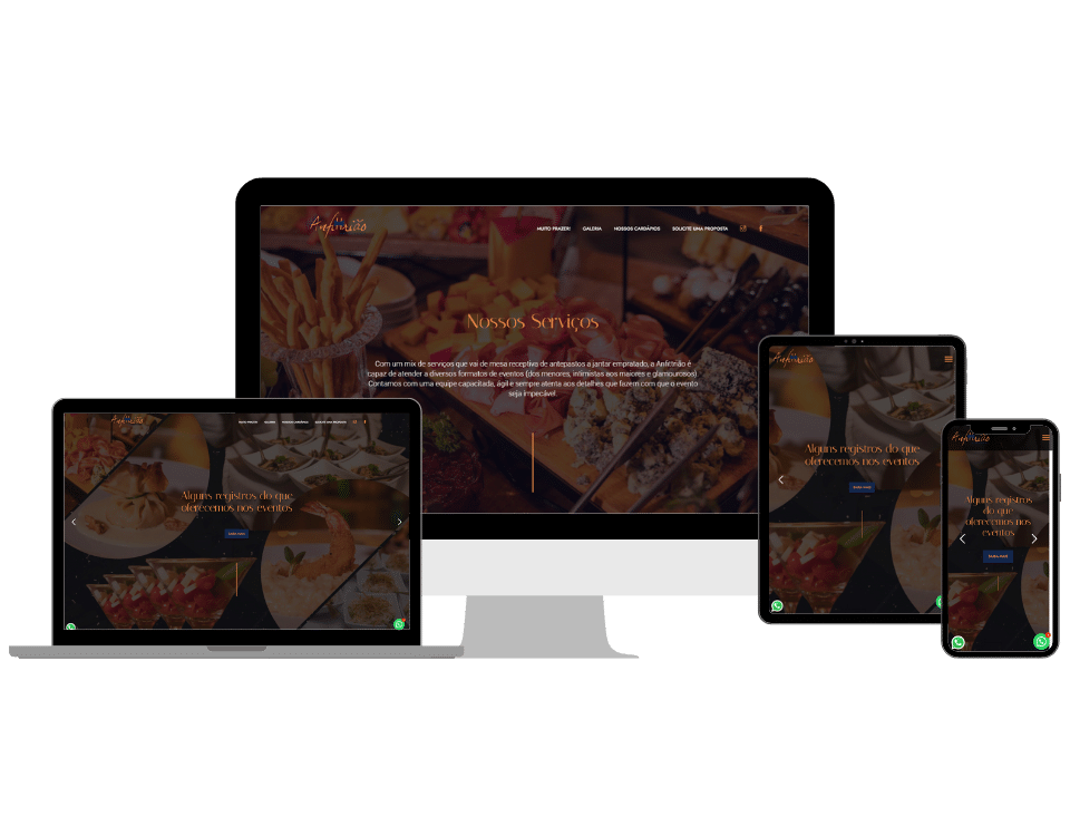 Criação de site Anfittrião Gastronomia